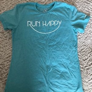 Run happy running shirt